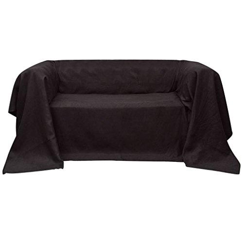Cobertura de Cama VIDAXL (Castanho - Algodão - 220x240cm) vidaXL - Conjuntos de móveis - castanho, algodão, 220x240cm