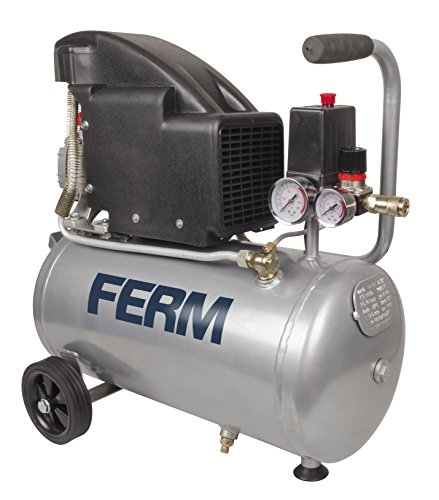 Compressor de Ar PORTER-NOVO CRM1045 (1100 W - 24 l/min) Ferm - Compressores - 1100 W, 24 L/min, 8 bar, regulador de pressão