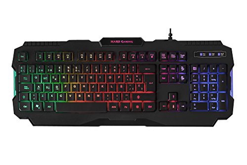 Teclado Gaming Mars Gaming MRK0 Preto e Vermelho Mars Gaming - Teclados - gaming, preto, vermelho