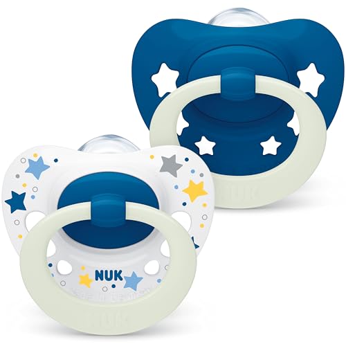 Biberão NUK Silicone Signature Night Star NUK - Cuidados com a higiene oral - silicone, seio materno, boca saudável, plano fino