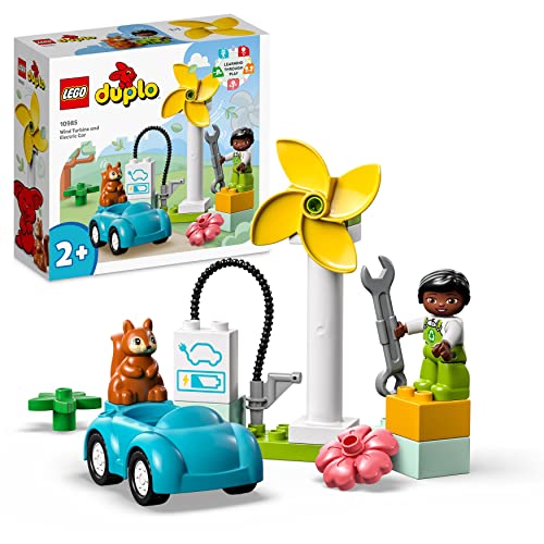 LEGO Duplo 10985 Turbina Eolica e Carro Eletrico (Idade Mínima Recomendada: 2 anos) LEGO - Brinquedos - turbina, eolica, carro elétrico, idade mínima 2 anos