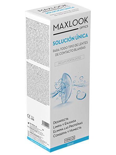 Solução para Lentes de Contato MAXLOOK Unica (360 ml) Maxlook - Óculos de grau - solução, lentes, contacto, maxlook, unica