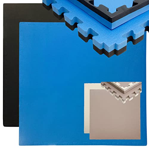 Base de Fitness EYEPower Puzzle (90 x 90 cm) Omnideal - Tapetes de ginásio - borracha, durável, impermeável, fácil de limpar