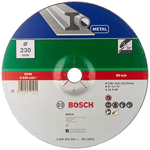 Disco de Corte BOSCH 2 609 256 339 (Ø 23 cm) Bosch - Acessórios para ferramentas - 23 cm, aço inoxidável, 6 mm