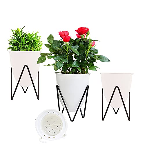 Suporte de Metal para Plantas 3 Unidades Ljjfsak - Móveis de exterior - metal, plantas, 3 unidades