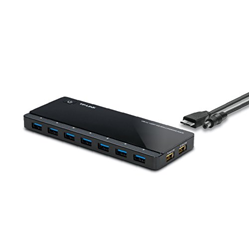 Hub de Interface TP-LINK UH720 5000Mbit/s TP-Link - Concentradores usb e firewire - usb 3.0, 7 portas, 5000 mbit/s, preto e azul