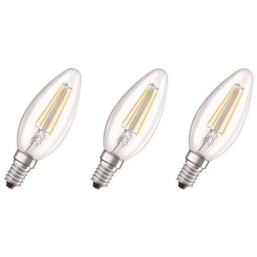 Lâmpada LED OSRAM CL B, 4.5 W, 827, E14, 470 lm, 2700 K Osram - Lâmpadas - 4.5 W, 827, 2700 K, 470 lm, E14