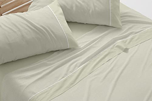 Lençol de cama para crianças BURRITO Branco (180x200 cm) Burrito Blanco - Roupa de cama e cama - 180x200 cm, branco, tweed, verde matcha
