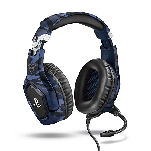 Auscultadores Gaming TRUST GXT 488 Forze (Com fio - Com Microfone - Azul) Trust - Fones de ouvido e headsets - com fio, microfone, ps4, gaming