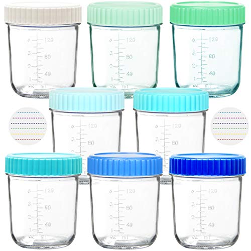 Conjunto Recipientes de Vidro YOUNGEVER (8 peças) Youngever LLC - Recipientes de armazenamento de alimentos - vidro, 8 peças, anti-poluição