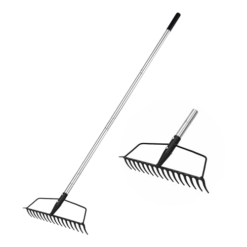 Baraystus Escarificador de Jardim Aço Inoxidável BARAYSTUS - Ancinhos - 16 pegas, aço inoxidável, robusto, resistente