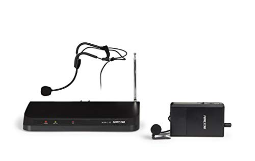 Microfone FONESTAR MS-H135 (Preto - 10 mCable) FONESTAR - Componentes de áudio - omnidirecional, com fios, preto, 10 m