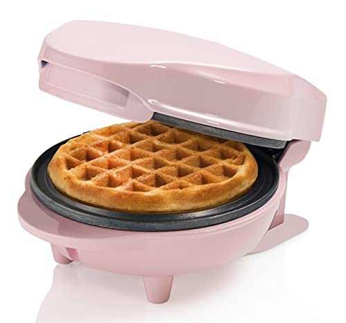 Máquina de Waffles Bestron Mini | Rosa (Pequeno Almoço / Café) Bestron - Eletrodomésticos de cozinha - mini, antiaderente, rosa, aço inoxidável