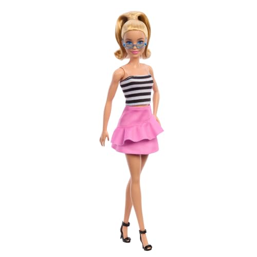 Boneca BARBIE Fashionista Top Rayas com Bonecas e Conjuntos de Moda Barbie - Brinquedos - fashionista, top rayas, bonecas, conjuntos de moda