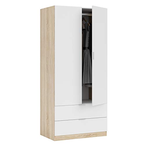 Armário de Casa de Banho LOW COST 2 Portas 2 Gavetas Habitdesign - Guarda-roupas - armario, casabanhos, 2 portas, 2 gavetas