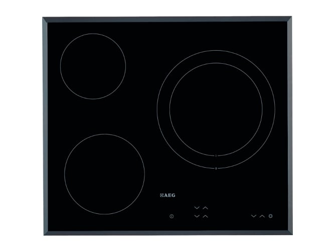Placa de Vitrocerâmica AEG HK623021FB (Elétrica - 59.2 cm - Preto) AEG - Cooktops - elétrica, vidro, preto, 59.2 cm