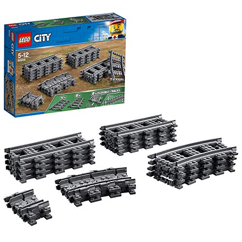 LEGO City - Conjunto de Acessórios de Pistas de Trem (Idade Mínima Recomendada: 4 anos) LEGO - Blocos de encaixe - lego, conjunto, acessórios, pistas, trem