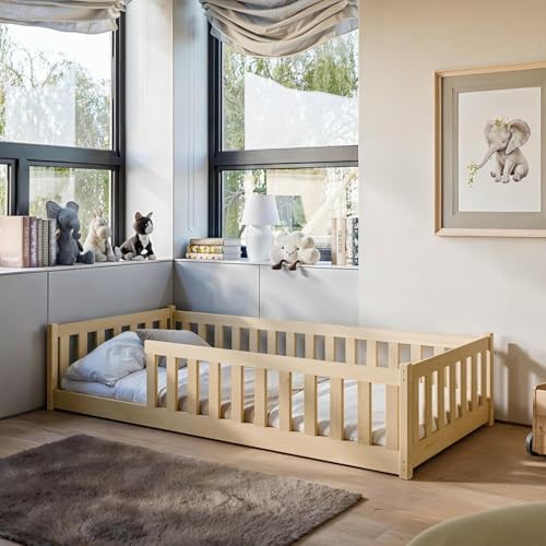 Cama Infantil com Barreiras e Proteção Contra Quedas 90X190 cm Kids Collective - Conjuntos de móveis - barreiras, proteção, 90x190 cm
