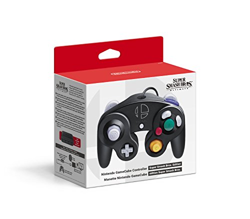 Comando Nintendo Switch Super Smash Bros. Edição Nintendo - Controladores de jogo - design GameCube, cores Super Smash Bros., botão HOME, botão START, botão SNATCH