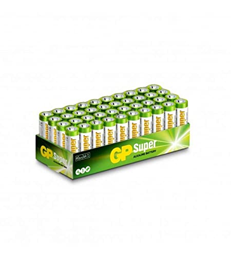 Pilhas SUPERALCALINAS AA (40 unidades) GP Battery - Baterias de uso geral - pilhas, superalcalinas, aa, alta durabilidade, desempenho, dispositivos