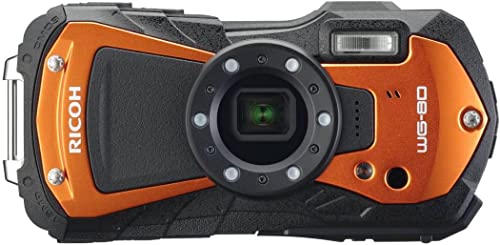 Máquina Fotográfica Compacta RICOH WG-80 (Laranja) Ricoh - Câmeras digitais - compacta, laranja, ricoh