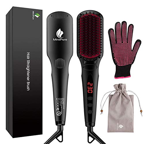 Escova Alisadora MIROPURE MC-02 (Cerâmica - 150 °C - 230 °C) MiroPure - Pranchas alisadoras - cerâmica, 150 °c, 230 °c