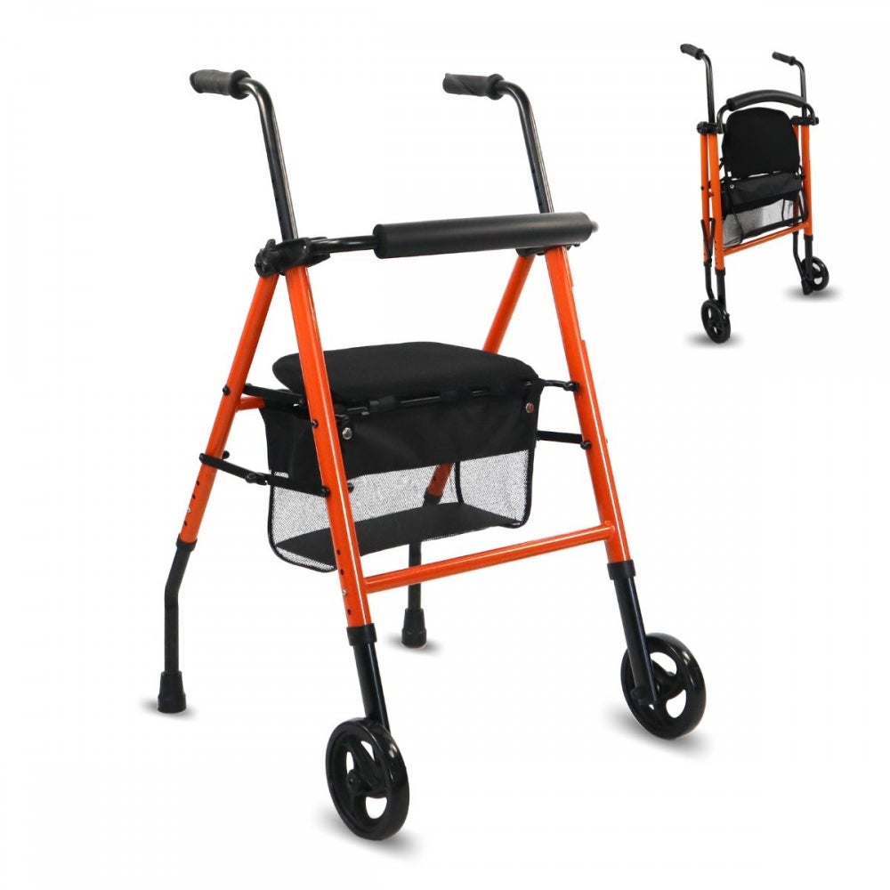 Andador MOBICLINIC Neron (Laranja - Alumínio) Mobiclinic - Andarilhos - laranja, alumínio