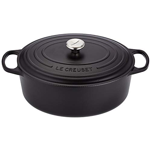 Tacho Oval Cocotte LE CREUSET Preto (35 cm) Le Creuset - Utensílios de cozinha - 35 cm, design oval, calor distribuição, molho