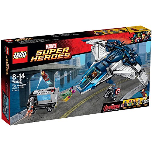 Lego Marvel Super Heroes The Avengers City Chase LEGO - Blocos de encaixe - vingadores, quinjet, arma laser, fuga