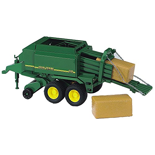 Bruder Trator John Deere com Balancador de Feno Bruder - Brinquedos - trator, John Deere, balancador, feno