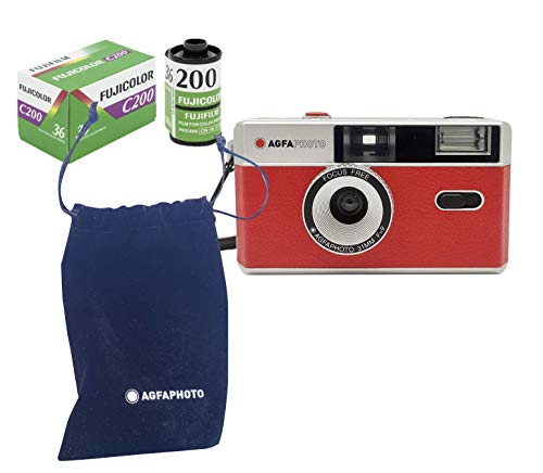 Máquina Fotográfica Analógica AGFA PHOTO Classic Compact Lupus - Câmeras de filme - analogica, compacta, preto, 0.2 kg