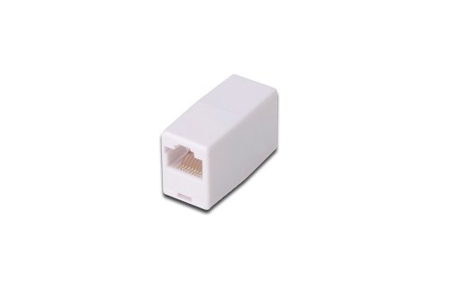 Adaptador ASSMANN ELECTRONIC (RJ45 - RJ45 - Branco) Digitus - Tomadas de telefone e dados - rj45, plástico, dourado