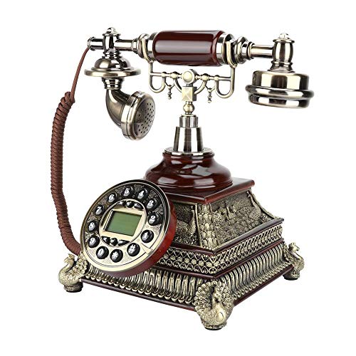 Telefone FONESTAR Retro (Preto - 1.5 x 7 x 14 cm) Bewinner - Telefones com fios - retro, preto, 1.5x7x14 cm