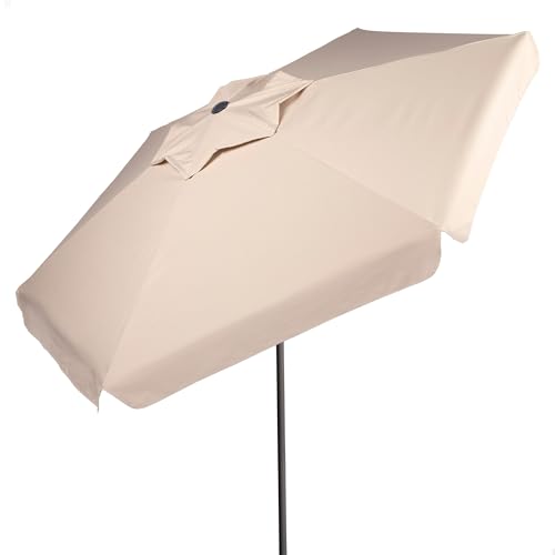 Guarda-Sol AKTIVE 62338 (Branco - Alumínio - Poliéster) AKTIVE - Móveis de exterior - alumínio, poliéster, branco, 2,5 kg