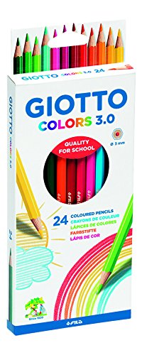 Lápis Cor GIOTTO Colors 3.0 (24 Un) Multicor Giotto - Lápis - 24 un, multicor, FSC certificado, tinta segura