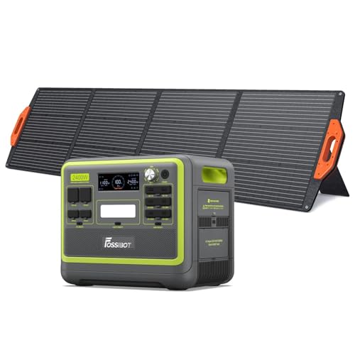 Fossibot F2400 Geração Solar Portátil 200 W Preto FOSSiBOT - Geradores - geração solar, 200 W, preto, integrado na unidade