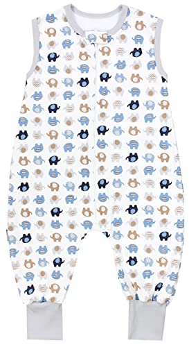 Saco de Dormir com Pernas para Bebé TUP TAM (Azul - Algodão - 116 x 122 cm) TupTam - Calças de contratante e macacões - bebé, pernas, algodão, 116x122 cm