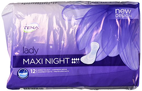 Tampões TENA Lady Maxi Night (Tam: M) (12 Un) Tena - Acessórios para incontinência - tampas, maxi night, m