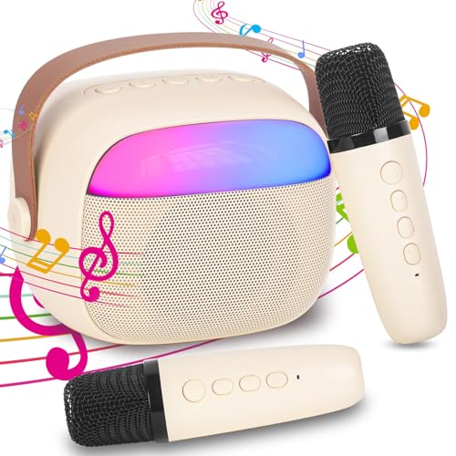 Microfone Karaoke com Luzes Led 2 Unidades HIGSPE - Áudio - karaoke, led, 2 unidades