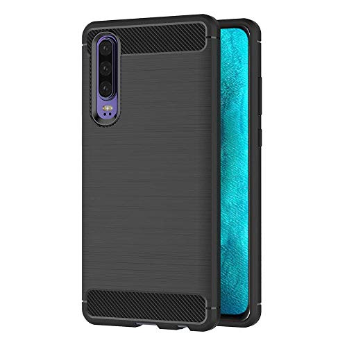 Capa Huawei P30 COPHONE Silicone Preto Cophone - Peças de reposição para telemóveis - silicone, preto, huawei p30