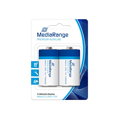 Pilha Recarregável MEDIARANGE MRBAT109 Household Battery MediaRange - Baterias de uso geral - alcalino, cilíndrico, 1,5v, 2 pilhas