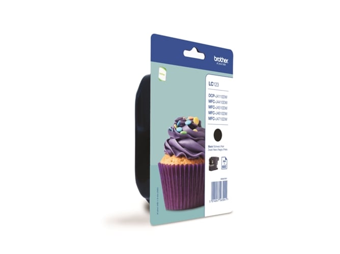 Tinteiro BROTHER LC123BK Preto (LC123BK) Brother - Cartuchos de toner e jato de tinta - preto, 600 páginas, inkjet