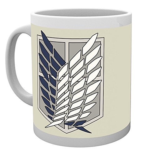Copo de Cápsulas ATAKKON Titan Attack on Titan 3D 300 ml GB Eye Limited - Canecas - Attack on Titan, 3D, 300 ml, cerâmica