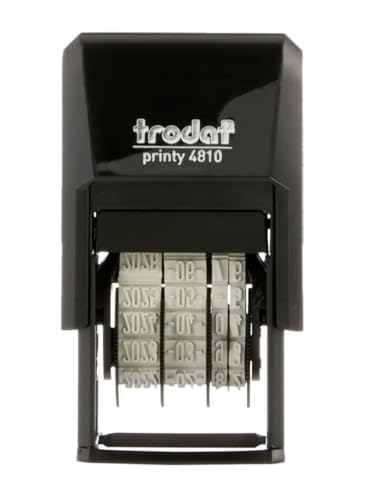 Carimbo TRODAT Printy 4810 (Preto - Autocarregável) TRODAT - Carimbos de borracha de escritório - preto, plástico, autocarregável