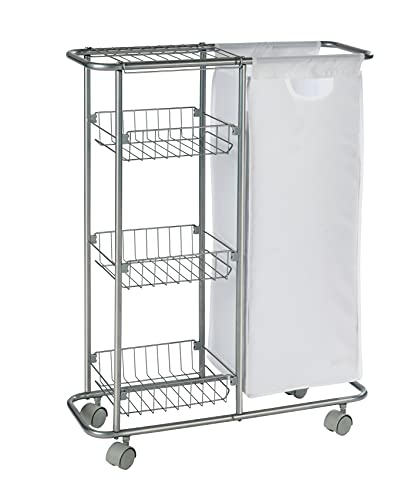 Estante de casa de banho WENKO 12100100 | Cinzento, Branco (Cozinha e Casa de Banho) Wenko - Conjuntos de móveis - cinzento, branco, cozinha, casa de banho
