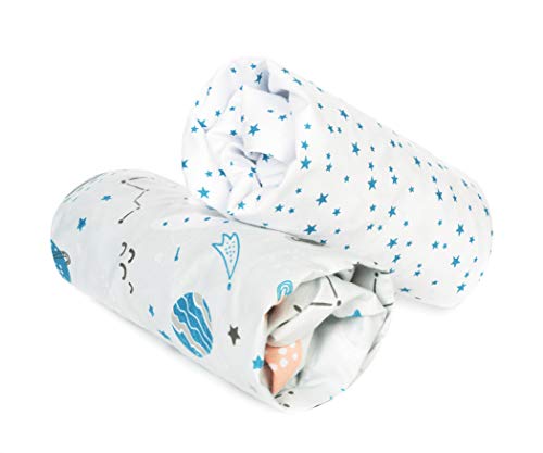 Conjunto De Lençóis para Berço FLYIDEAS (Algodão - Branco) FlyIdeas - Lençóis - algodão, branco, anti-salpicar, suave