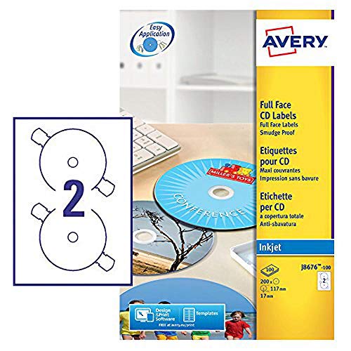 Etiquetas autocolantes AVERY J8676-100 AVE - Papel de impressora e copiadora - autocolantes, avery