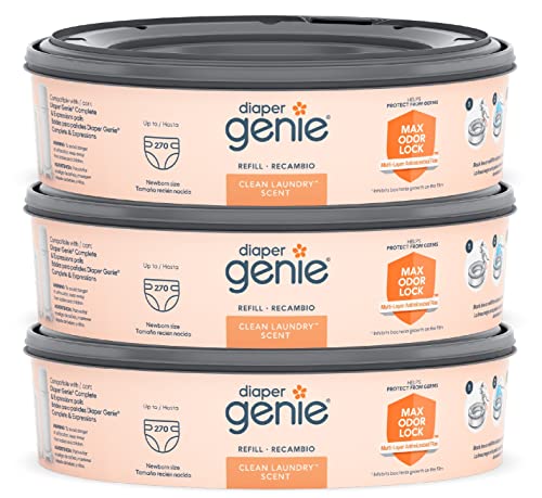 Recargas para Máquina de Lixo Playtex Diaper Genie AmazonUs/Q05TB - Acessórios para balde de fraldas - recarga, máquina de lixo, playtex