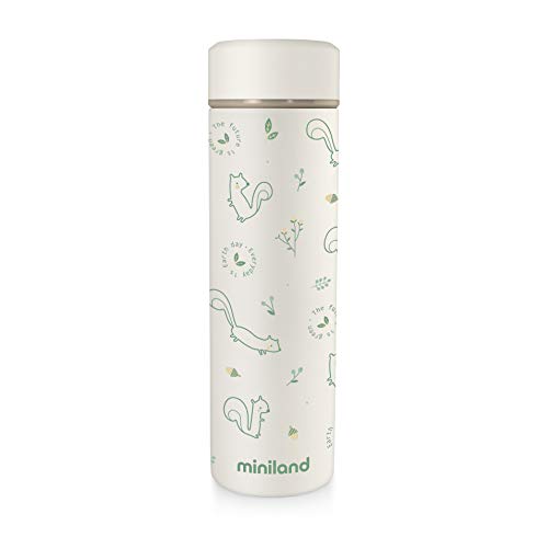 Termo MINILAND Baby (Capacidade: 0.5 L) MINILAND BABY - Porta-alimentos e bebidas - 0,5L, polipropileno, branco, preto
