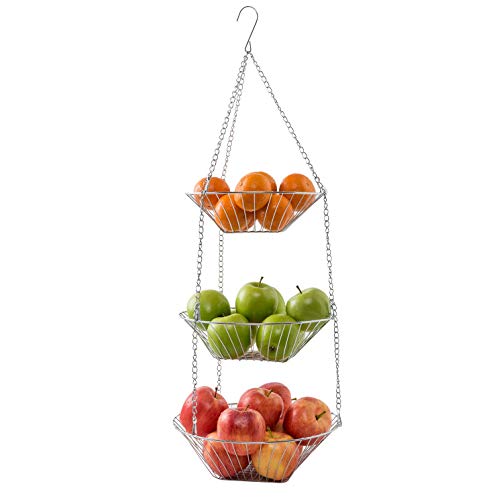 Mack 3 Tier Fruit Basket Suspended Mack - Armazenamento industrial - 3 níveis, frutas, suspensa